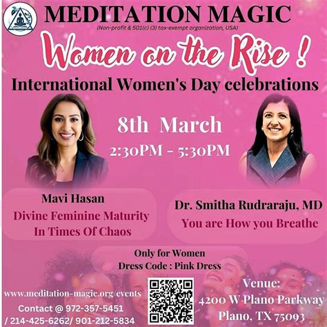 Women on the Rise – International Women’s Day Celebration, 4116 W Plano ...