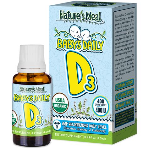 Baby Organic Vitamin D3 Drops – Nature's Meal