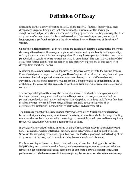Definition Of Essay.pdf