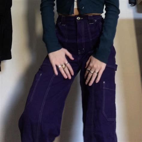 Women's Purple Jeans | Depop