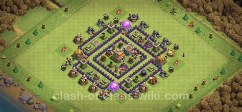 Base TH7 with Link, Anti 2 Stars Max Levels - Town Hall Level 7 Base ...