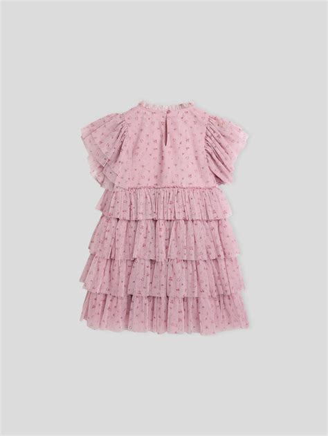 Printed Tulle Flounce Dress – Li'l Royals