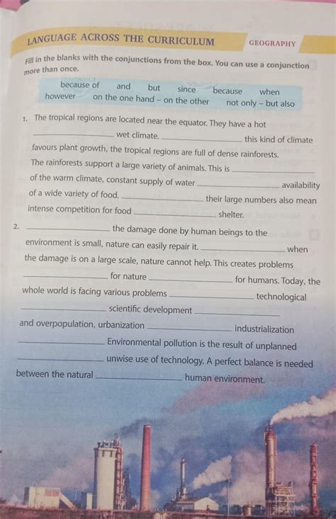 Fill in the blanks with the conjunctions from the box. You can use a ...