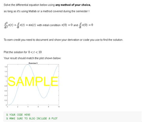 How to Solve Differential Equations Using Symbolab 的图像结果