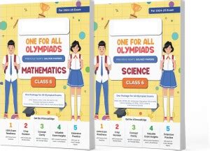 Oswaal One for All Olympiad Class 6 (Set of 2) Science Mathematics ...