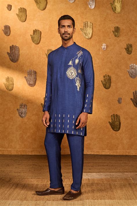 Sapphire Trinklet And Pots Kurta Set – House Of Masaba