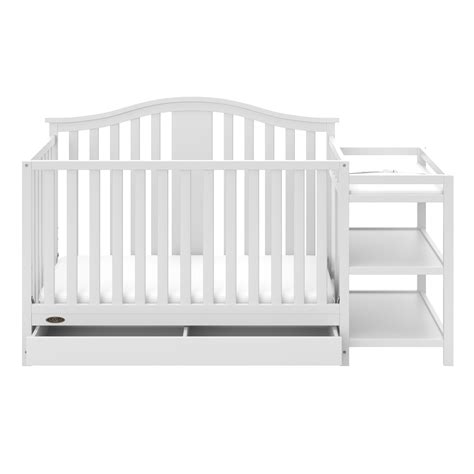 Buy Graco Solano 5-in-1 Convertible Crib and Changer with Drawer (White ...