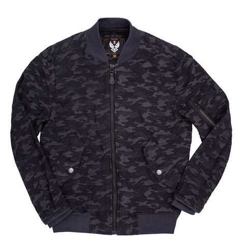 Seersucker Camo Bomber Jacket - Force Jackets