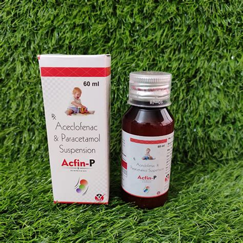Acfin P - Aceclofenac and Paracetamol Suspension - Anista Healthcare