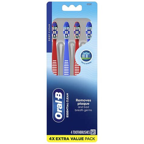 Oral-B Toothbrushes, Remove Plaque Soft Red & Blue | Walgreens