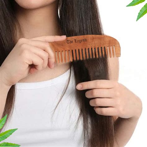 Buy THE LEGEND ORGANIC NEEM WOODEN FINE TEETH COMB Online & Get Upto 60 ...