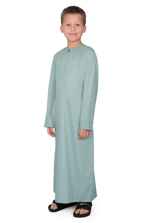Kurvig Omani Green Thobe for Kids – Mashroo