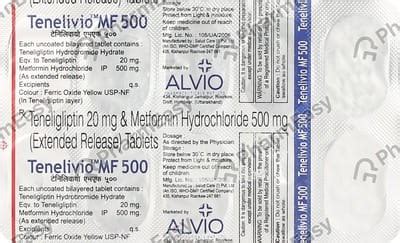 Tenelivio Mf 500mg/20mg Strip Of 10 Tablets: Uses, Side Effects, Price ...