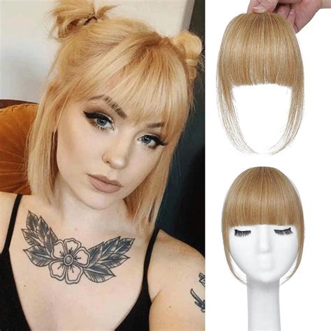 Jinswick Clip in Bangs for Women -Real Hair Bangs Wig 100% Human Hair ...