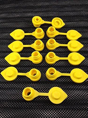 10 Yellow Fuel Gas Can Jug Vents/Cap Replacement Wedco Rotopax Gott ...