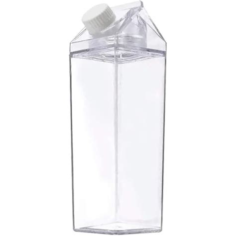 SAMTN Milk Carton Water Bottle, Transparent Plastic Water India | Ubuy