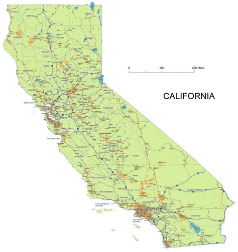 California Map Of Cities