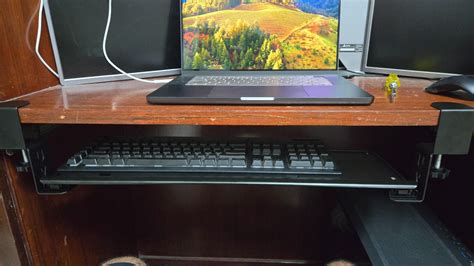 Verilux® Keyboard Stand with Mouse Mat, Pull Out Keyboard Rack ...