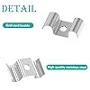 10 PCS Grating Clip Saddle Clip, 304 Stainless Steel M-shaped Grid ...