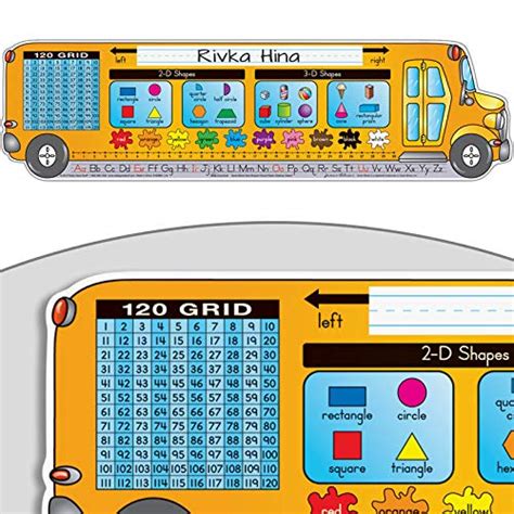 Buy Really Good Stuff 24PK Zaner-Bloser Bus Shaped Self-Adhesive Deluxe ...