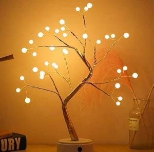 QAWACHH Modern hotel desk Touch Tree Table lamp cordless LED Tree lamp ...