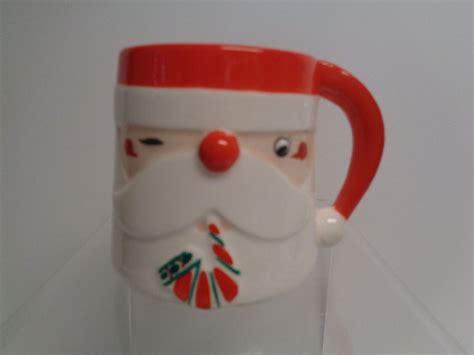 Vintage James Summers Mug Winking Santa with Pipe Christmas Shafford ...