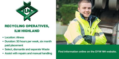 Paid Placement Opportunity: Recycling Operative, ILM Highland – Alness ...