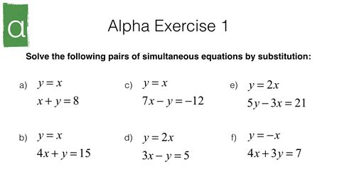 Image result for Simultaneous Equation Steps Using Substitution Math Site Youtube.com