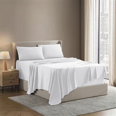 Lammaloe King Sheets Set, Hotel Style Deep Pocket 4 Piece Bed Sheets ...