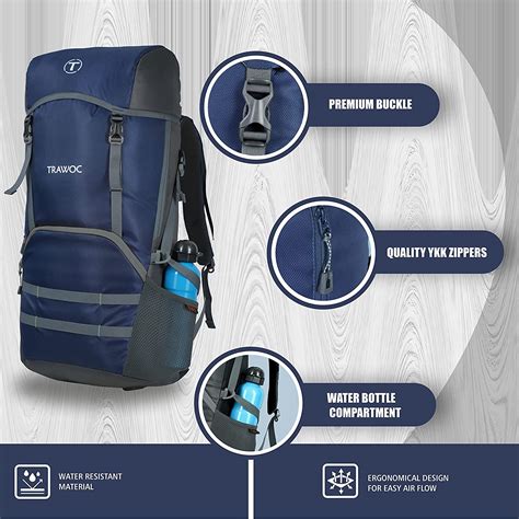Trawoc Travel Backpack (50Ltr) | Water Resistant Daypack – TRAWOC