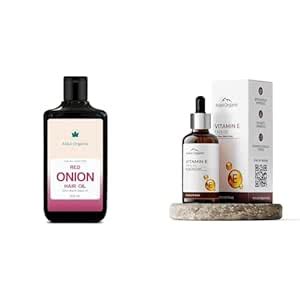 Buy Aravi Organic Onion Black seed hair Oil 200ml with Vitamin E oil ...