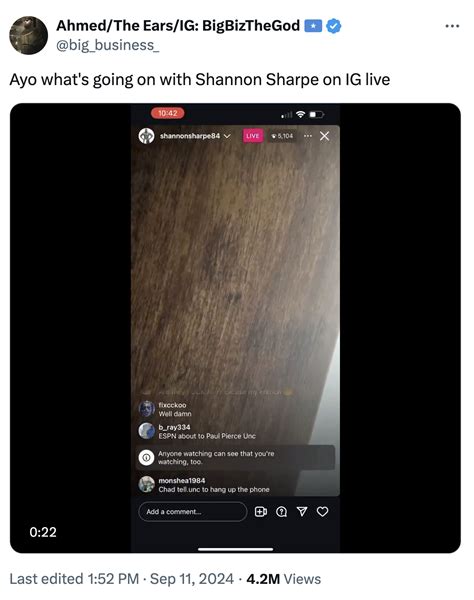Shannon Sharpe Instagram Live Video Leak: Image Gallery (Sorted by Oldest) | Know Your Meme