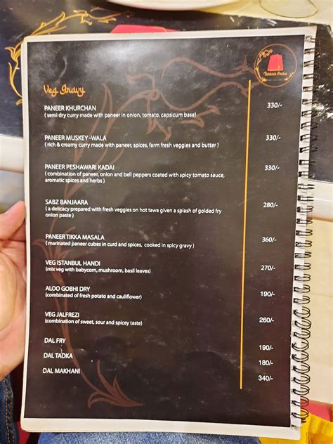 Menu at Turkish Pasha, Bengaluru, 1st Cross Road