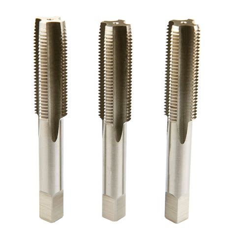 MaxTool 9/16-12 HAND THREAD TAP SET; 3-Piece (Taper, Plug, Bottom); HSS ...