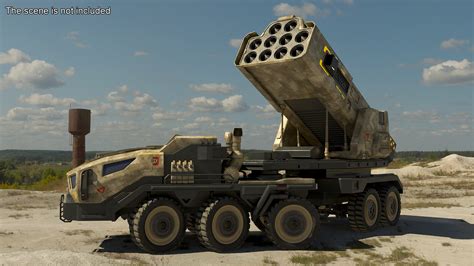 Futuristic Military Rocket Launcher Truck Rigged for Cinema 4D 3D | 3D ...