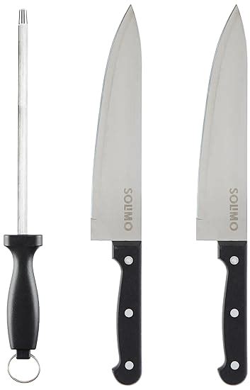 Buy Amazon Brand - Solimo High-Carbon Stainless Steel Kitchen Knife Set ...