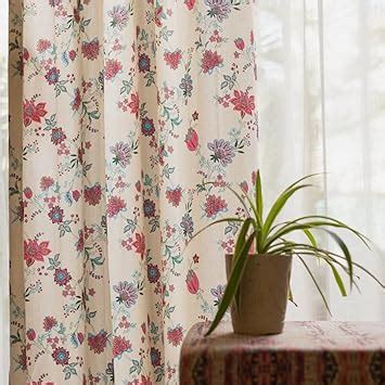 Buy Urban Space 100% Cotton Curtains for Window, 60-65% Room Darkening ...
