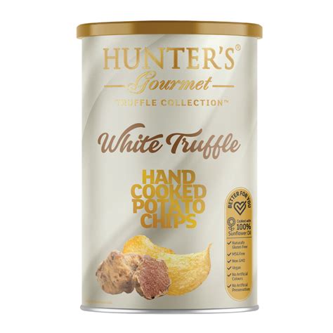 Hunter's Gourmet Hand Cooked Potato Chips - White Truffle - Truffle ...