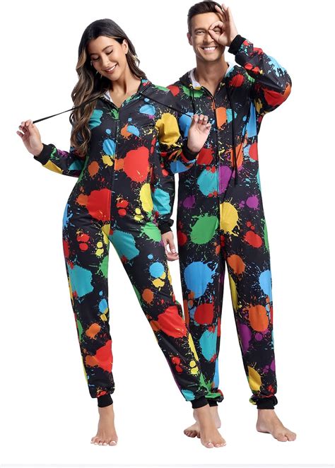 Halloween Pajamas Onesie Adult Pajamas Matching Onesies For Couples ...