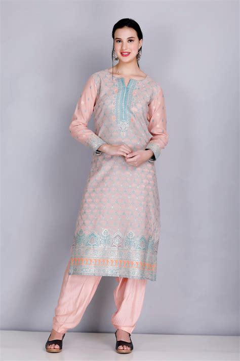 Kidar's Unstitched Cotton Silk Suit in Pink– Kidar Textile Mills