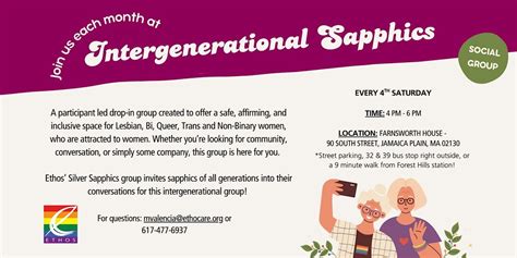 Intergenerational Sapphics group!, Farnsworth House, Boston, 28 March ...