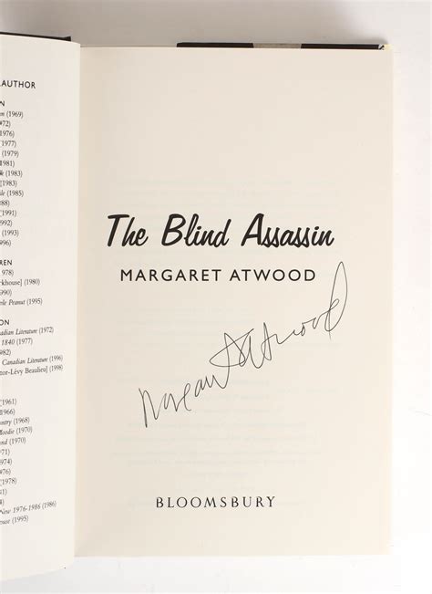 The Blind Assassin by ATWOOD, Margaret - Jonkers Rare Books