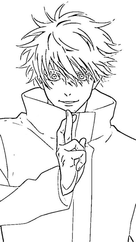 48 Satoru Gojo Coloring Pages : Unleash the Magic of Infinity