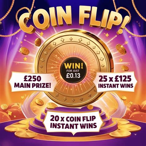 COIN FLIP! 🪙 25 x £125 CASH + £250 END PRIZE+ 20 x BONUS COIN FLIPS ...
