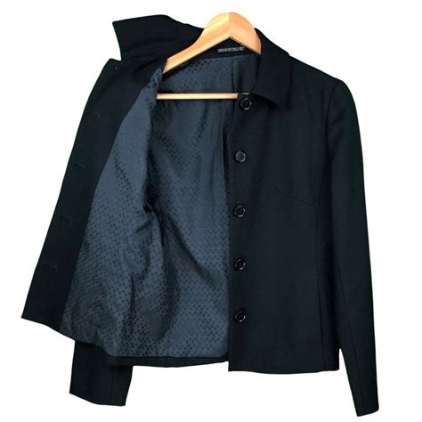 Yohji Yamamoto Yohji Yamamoto Ined Black Wool Women Jacket Japan 2 Fit ...