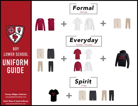 Uniform Guides | St. John's Student Store