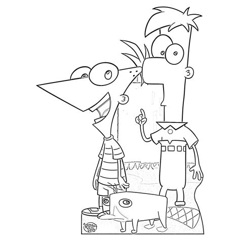 Free Printable Phineas And Ferb Coloring Pages For Kids