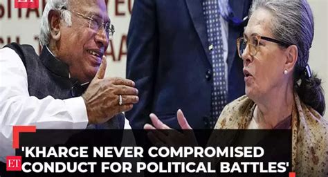 sonia gandhi: 'Kharge is best suited to lead the Cong party in the ...