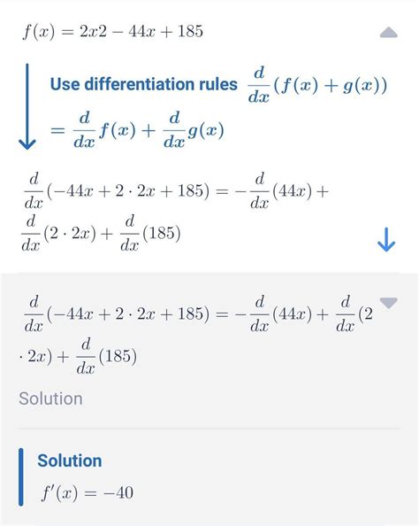 Write f(x) = 2x2 – 44x + 185 in vertex form. To write f(x) = 2x2 – 44x ...