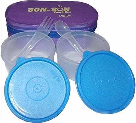 Buy Milton Bon 2 Container Lunch Box, 560 ml, Purple Online at Low ...